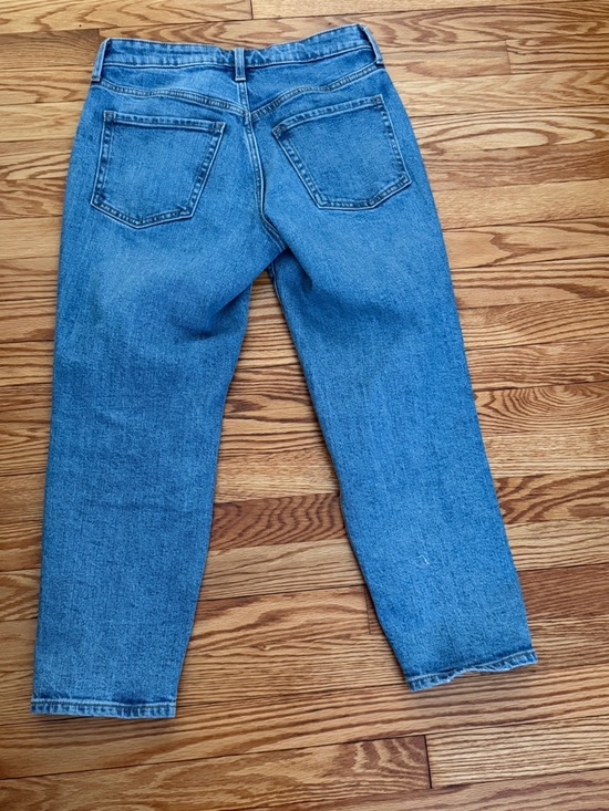 Old Navy O.G Straight High Rise Distressed Secret Slim Pocket Jeans Sz 4 Petite - Picture 6 of 6